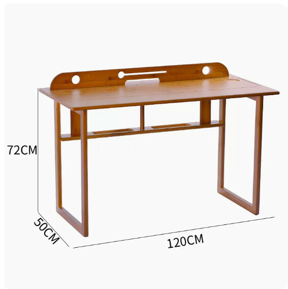 Hot selling bamboo solid wood furniture computer desk study table dressing table 120x60x72cm