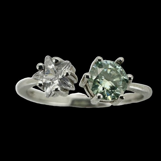 T12雙色莫桑石戒指