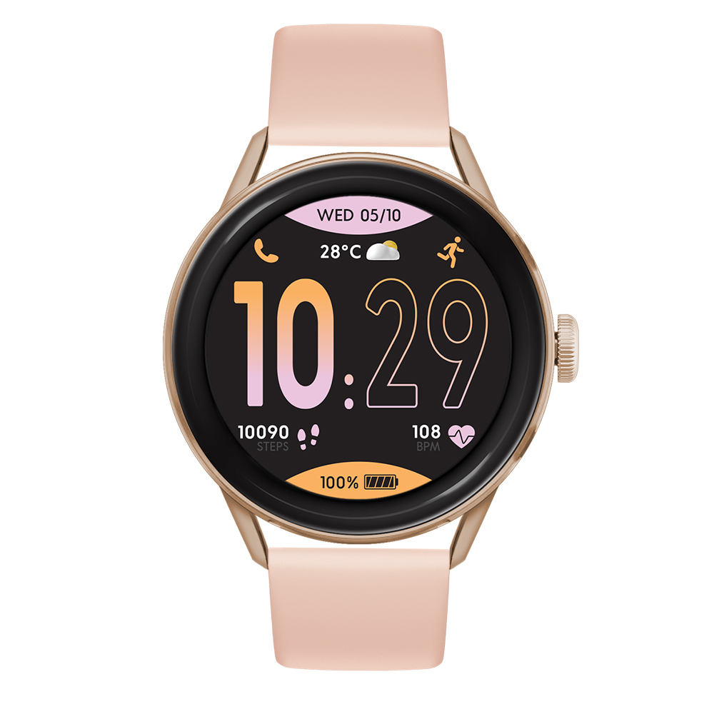 【Ice-Watch】Smart Watch 023068 多功能 玫金矽膠錶 AMOLED-2.0