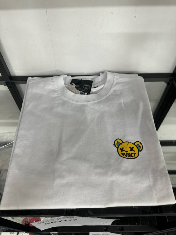 [S] DYSFUNCT BEAR HEAD PATCH,WHITE, CHEST YELLOW BEAR HEAD (SDY90)