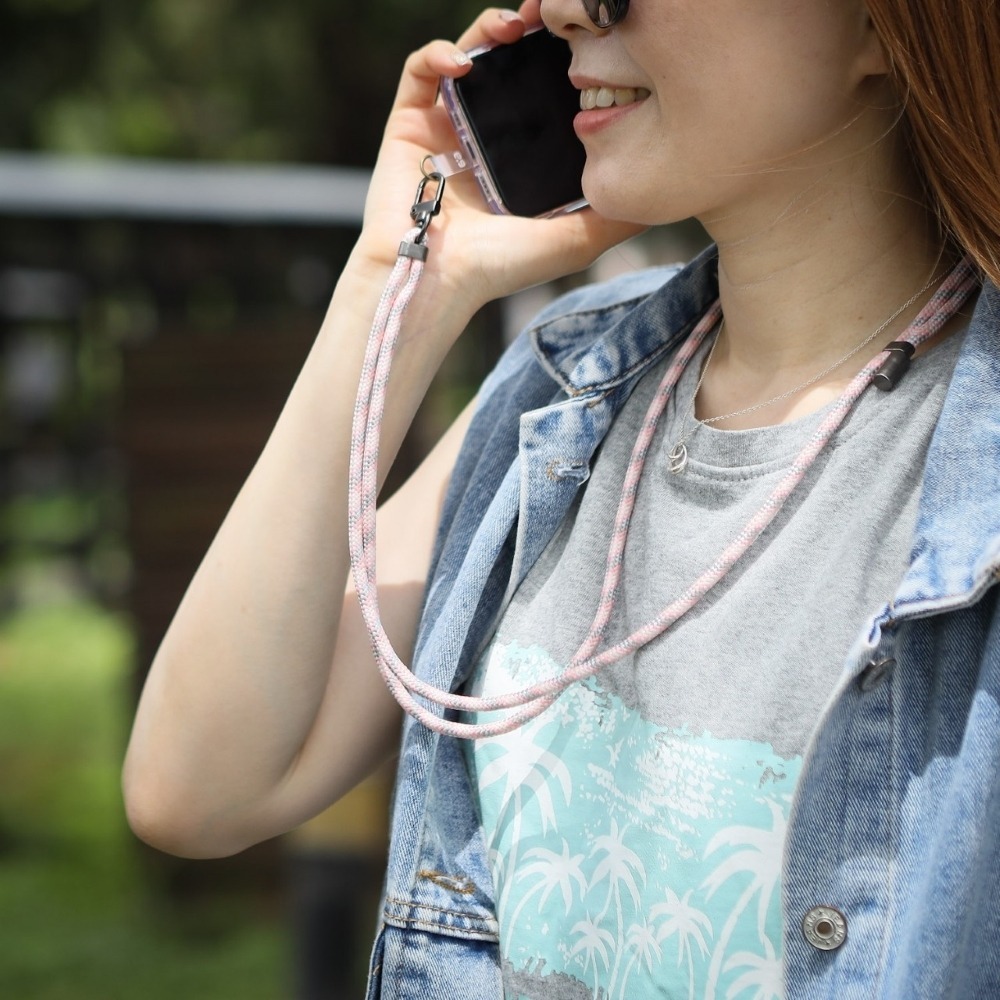 編織掛繩背帶 / (甜心粉)