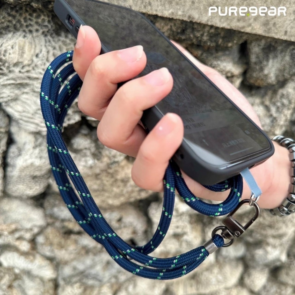 編織掛繩背帶 / (海神藍)