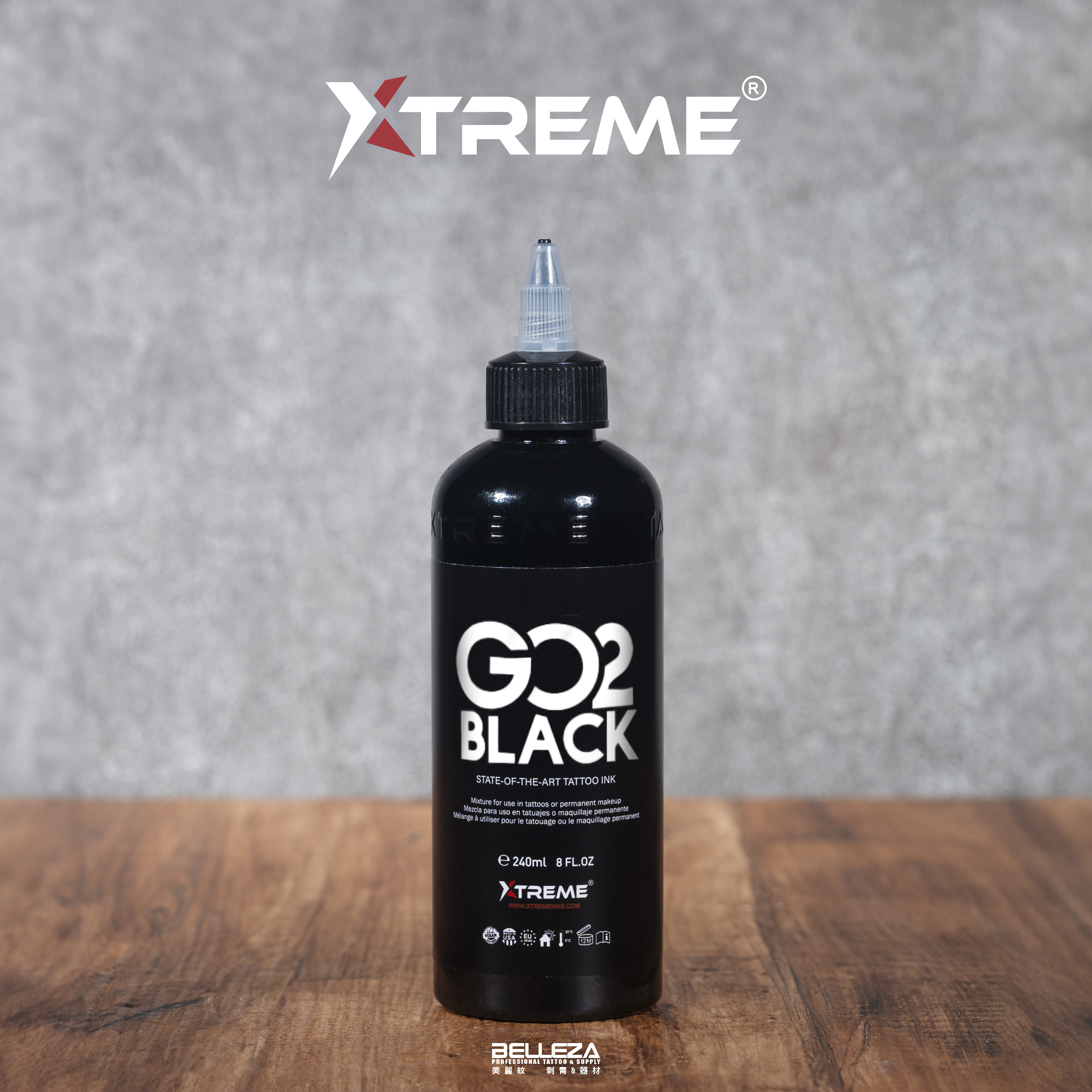 X牌 Xtreme Tattoo Ink - GO2 BLACK (原SUPER BLACK)