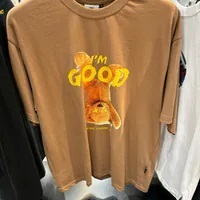 [S] DYSFUNCT GOOD XX BEAR T-SHIRT,BEIGE, T2-GOODXXBEAR BEIL (SDY102)