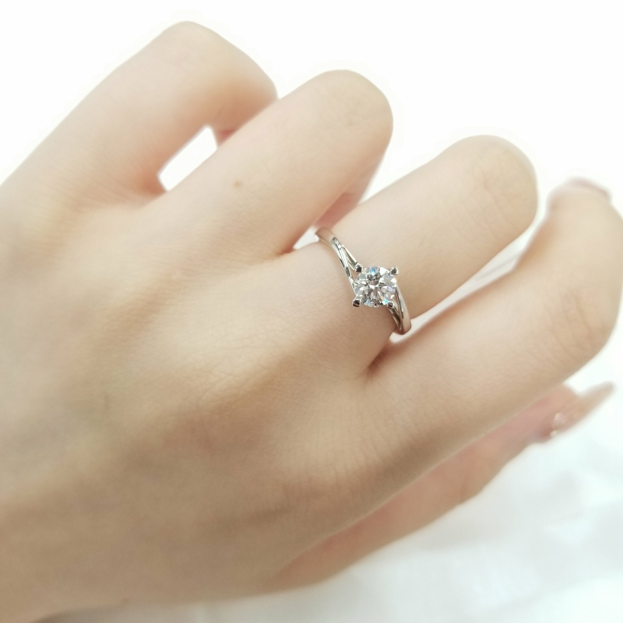 18K White Gold 0.50ct GIA Diamond Ring