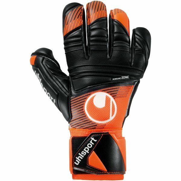 UHLSPORT SUPER RESIST+ HN 童裝 黑橙色 龍門手套 (經濟之選)