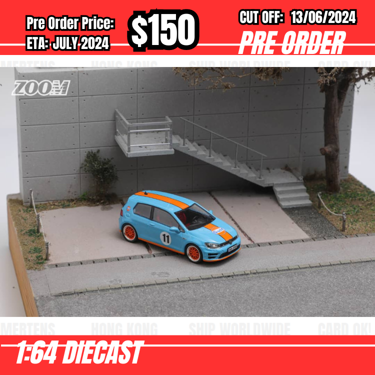 PO-$150 * Zoom * 1:64 Golf MK7 7R Gulf #11 [OD06/06]