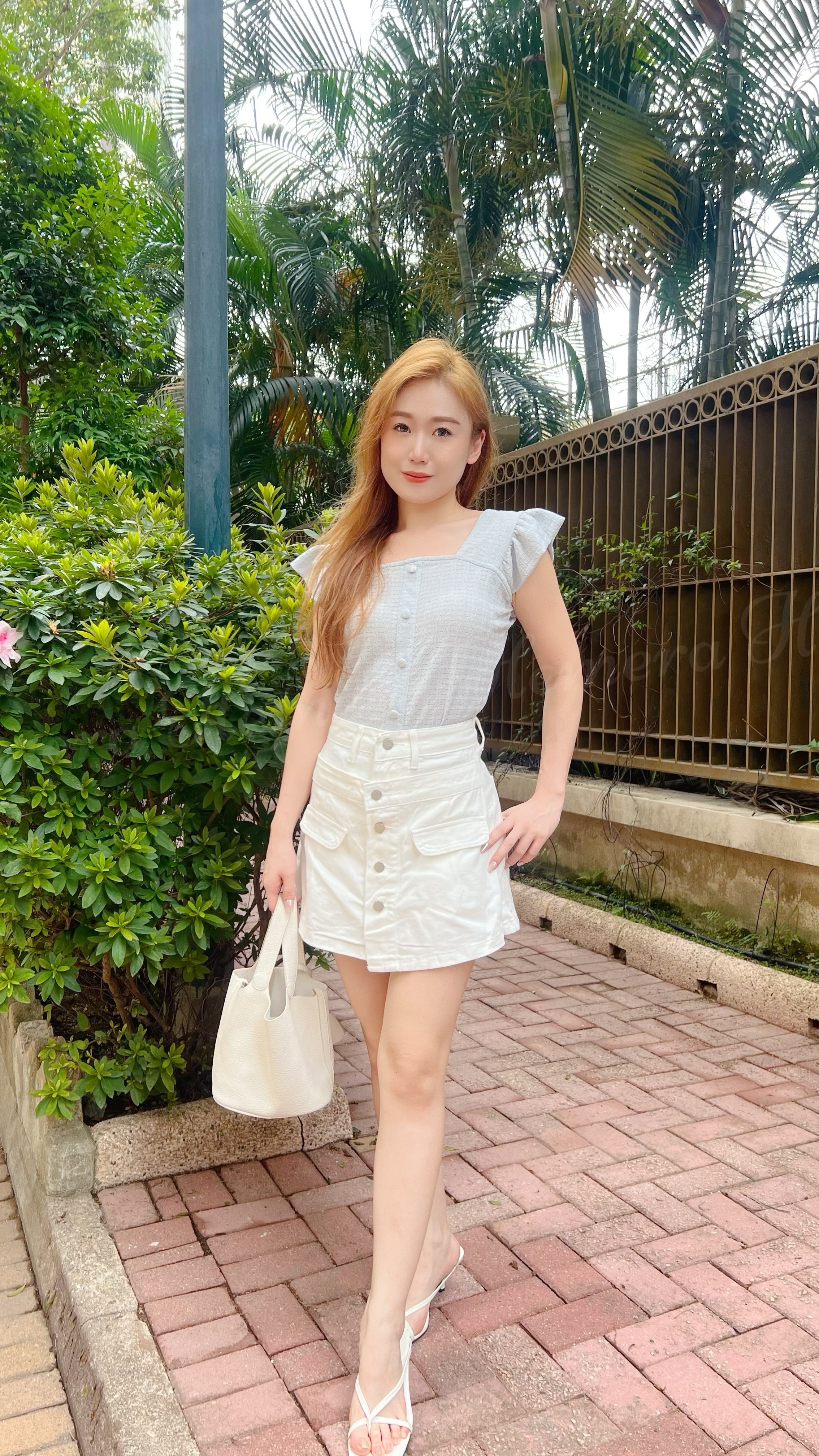 PT24S0607 雙層牛仔裙褲