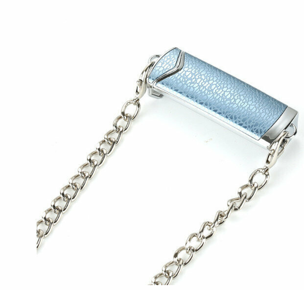Mobile phone crossbody clip color [blue + silver]