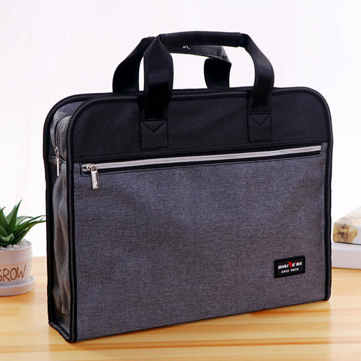 Waterproof document bag laptop (gray black)