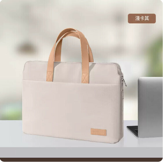 【Special Item】Laptop Bag Briefcase (Khaki) (15 inches-40cm*30cm)