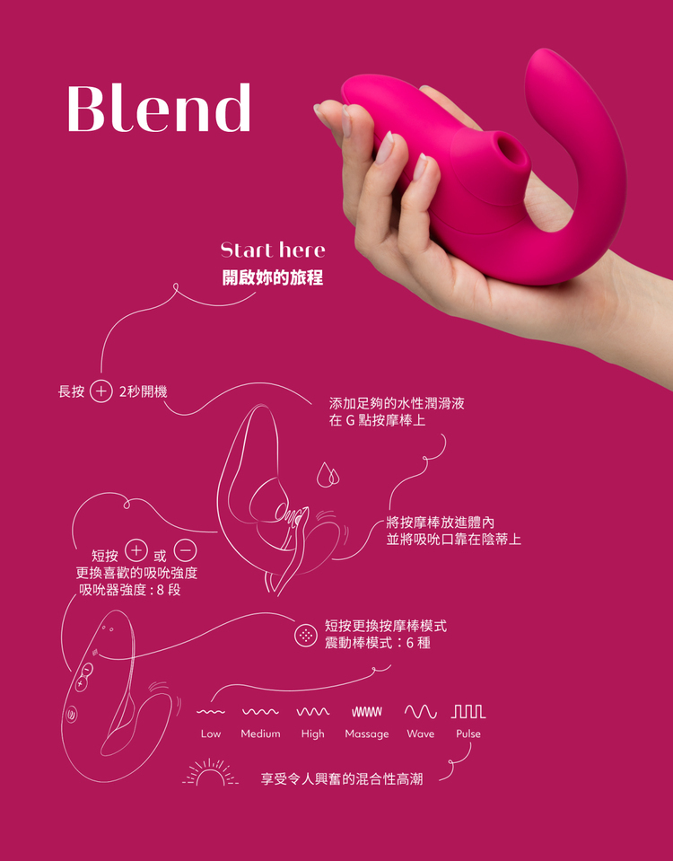 Womanizer Blend 震動吸吮愉悅器