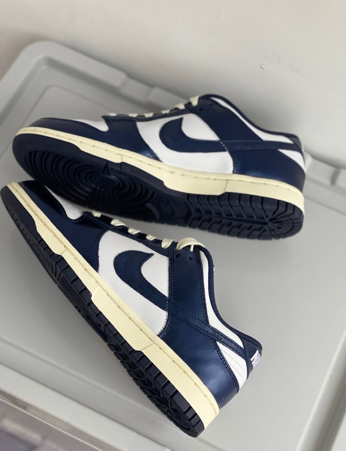 Nike Dunk Low 海軍藍 消光 奶油底 皮革 仿舊 FN7197-100/預購