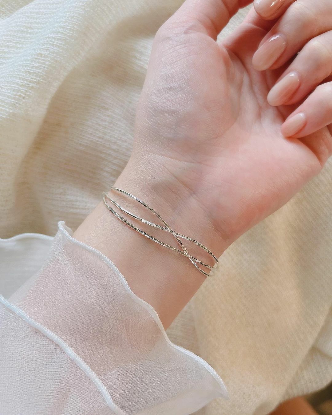 B04 Sparkling luminous bracelet - silver925