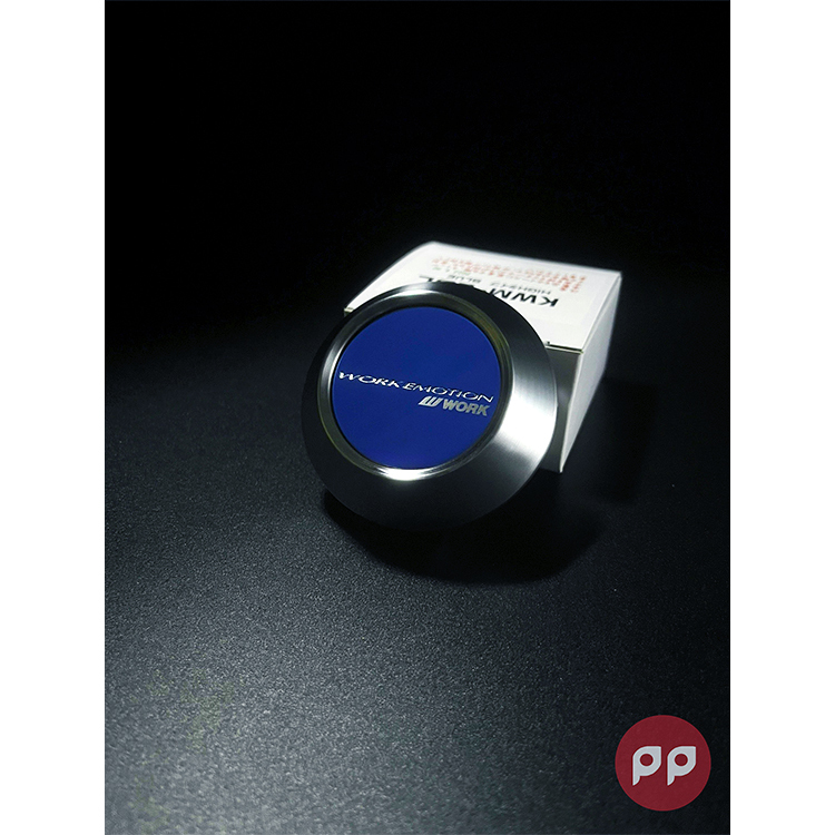 WORK EMOTION 中心蓋(高-銀圈藍面)