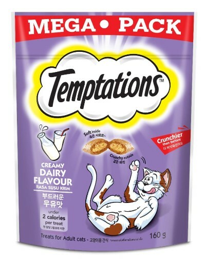 Temptations 貓小食香滑牛奶口味160g