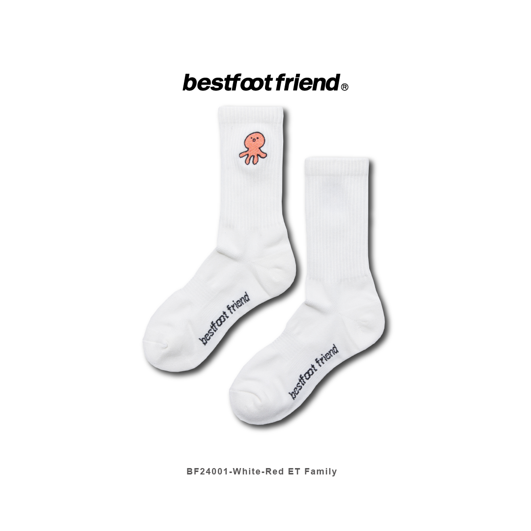 Best Foot Friend Red ET Family Socks