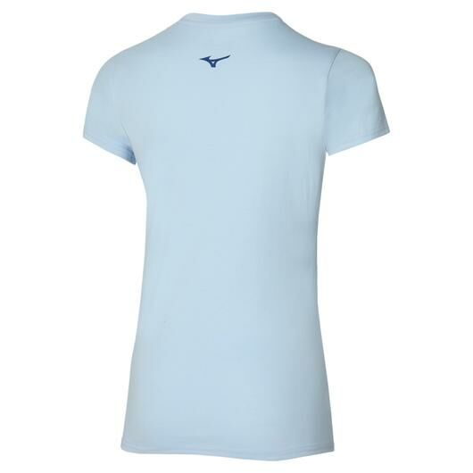 MIZUNO L'TRAINING GRAPHIC TEE WHITE 女裝運動衫 藍色