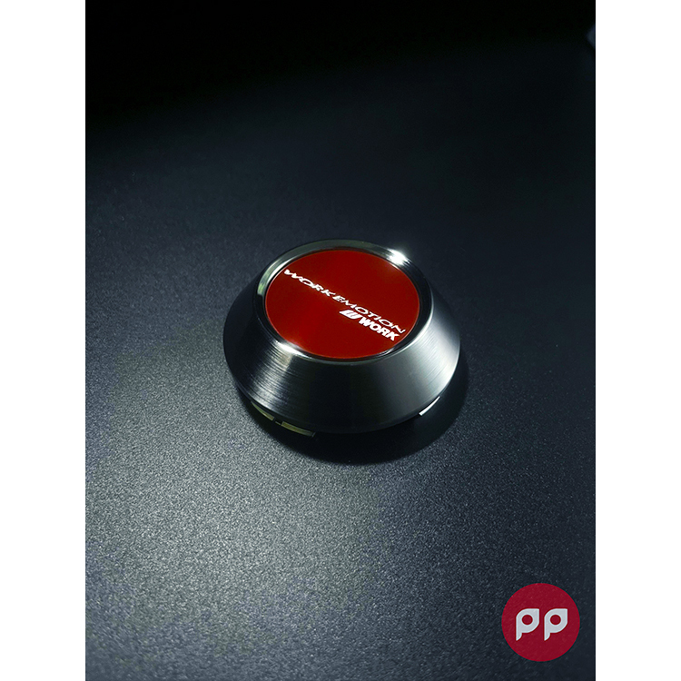 WORK EMOTION 中心蓋(高-銀圈紅面)