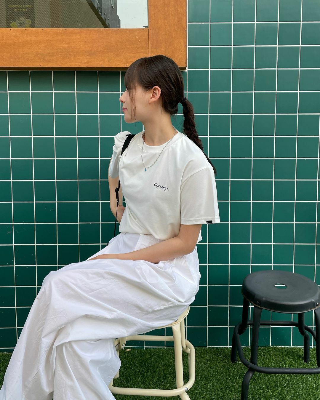 🇰🇷 COVERNAT 小LOGO 短T 短袖 涼感 組合 黑 白 男女 情侶衣 / 預購