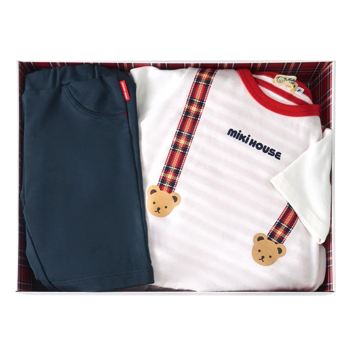 吊帶風格短袖套裝-紅