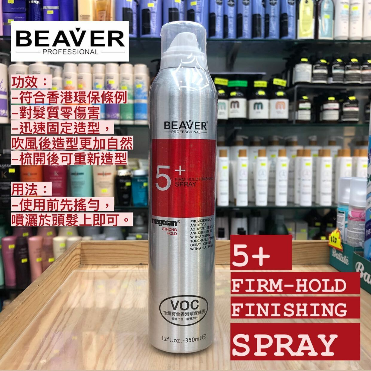 BEAVER 5+  定型噴霧噴髮膠
