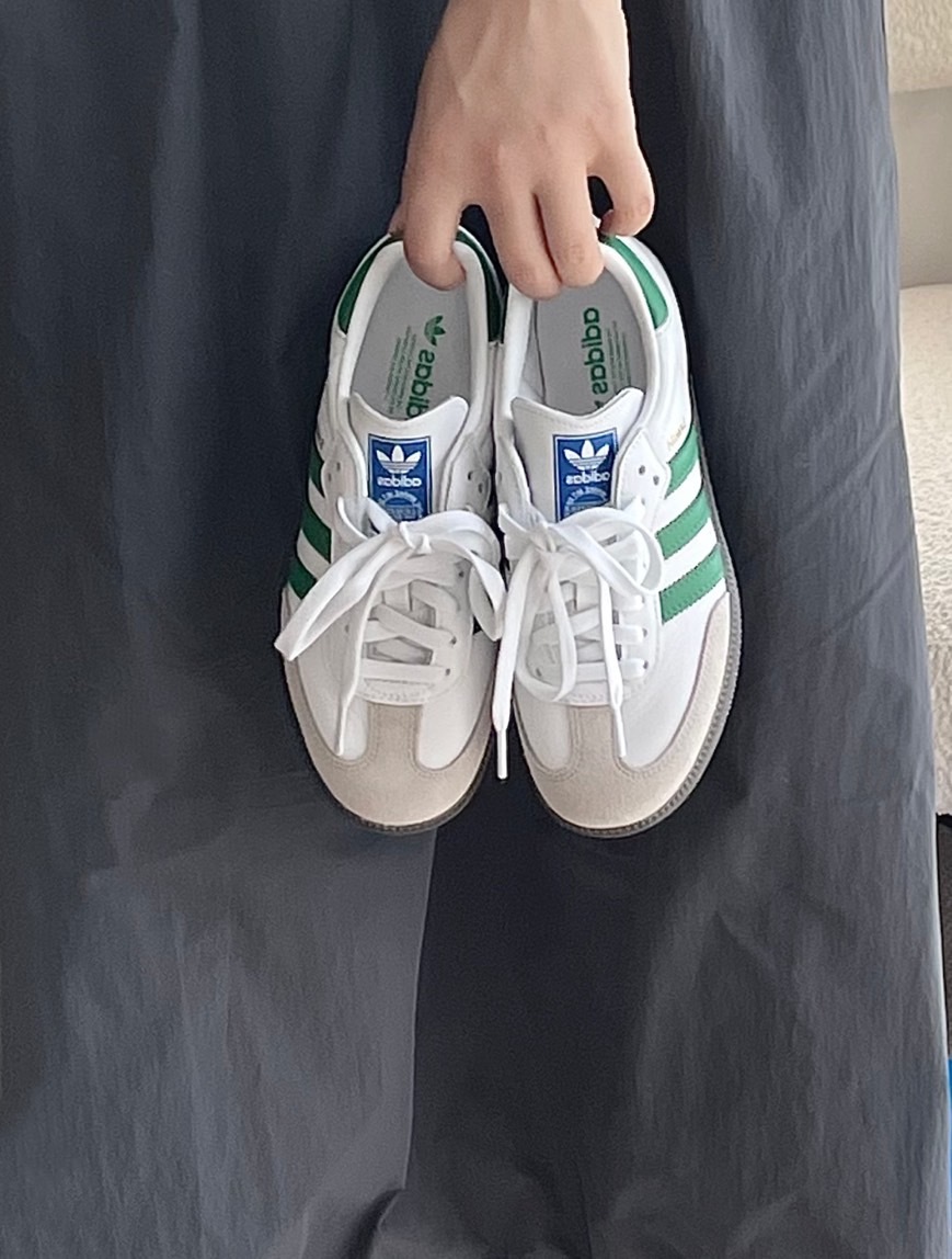 Adidas Originals Samba OG 復古 德訓鞋 白綠 綠 綠色 IG1024