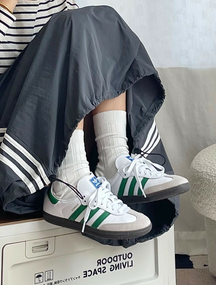 Adidas Originals Samba OG 復古 德訓鞋 白綠 綠 綠色 IG1024