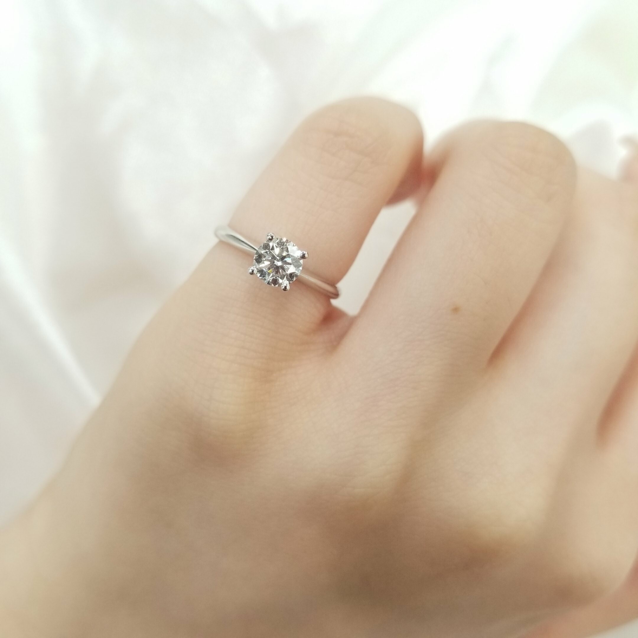 18K White Gold 0.50ct Diamond Ring