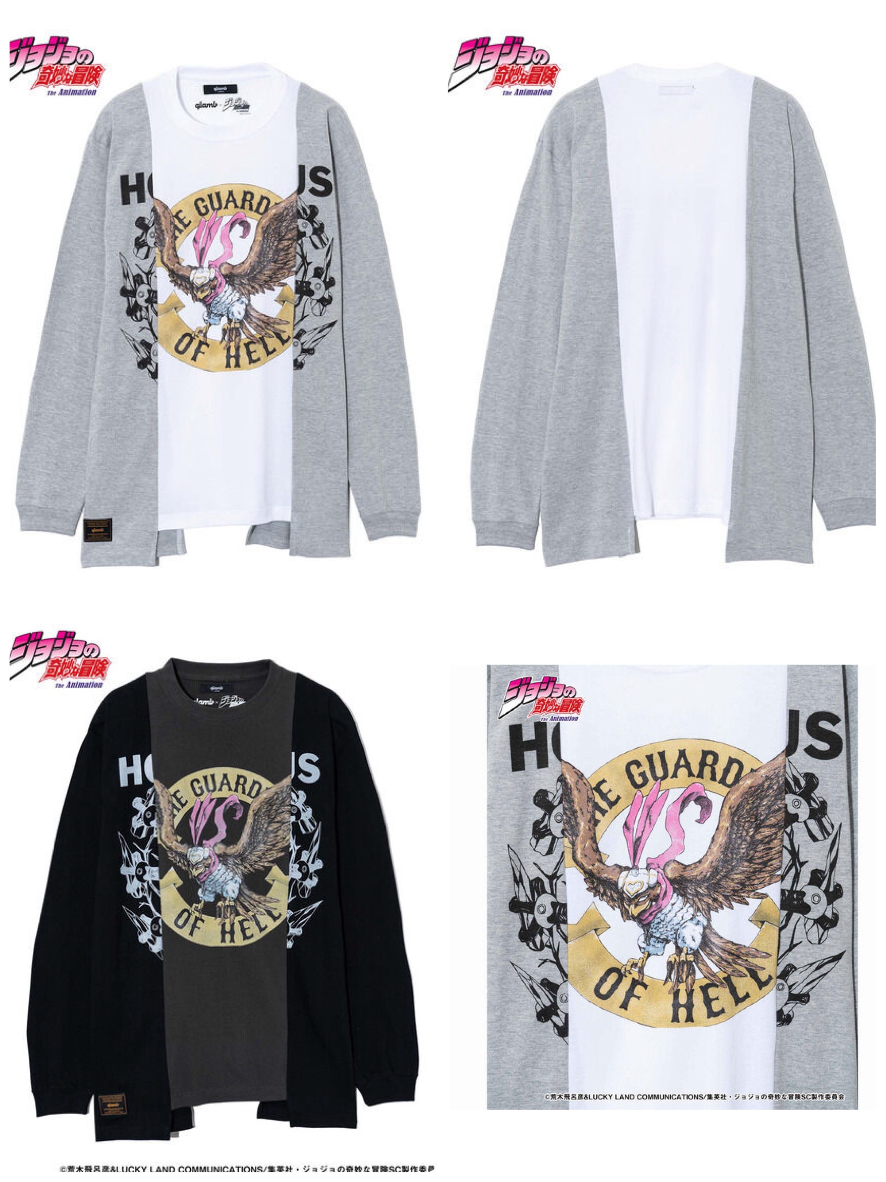 Pbandai 預訂2024/9月 ジョジョの奇妙な冒険【glamb】リメイクロングTシャツ⚠️⚠️熱賣款‼️落單前請先PM查詢貨源