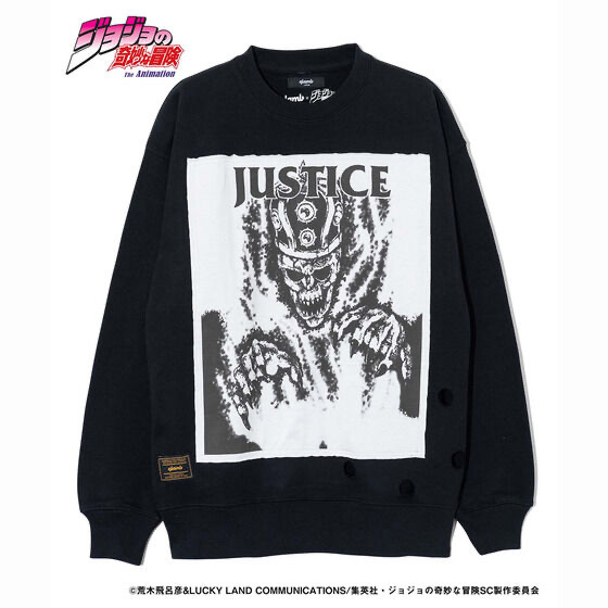 Pbandai 預訂2024/9月 ジョジョの奇妙な冒険 スターダストクルセイダース【glamb】スウェット　ジャスティス⚠️⚠️熱賣款‼️落單前請先PM查詢貨源