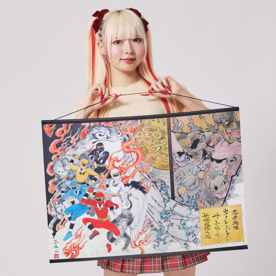 228643 Pbandai 預訂2025/5月 忍者戦隊カクレンジャー　妖怪退治タペストリー