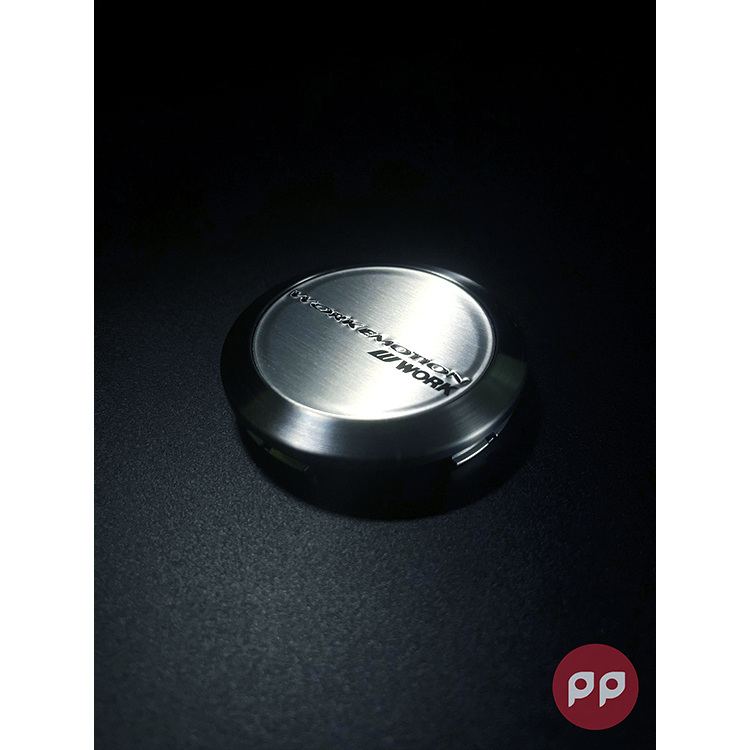 WORK EMOTION 中心蓋(平-銀圈銀面)