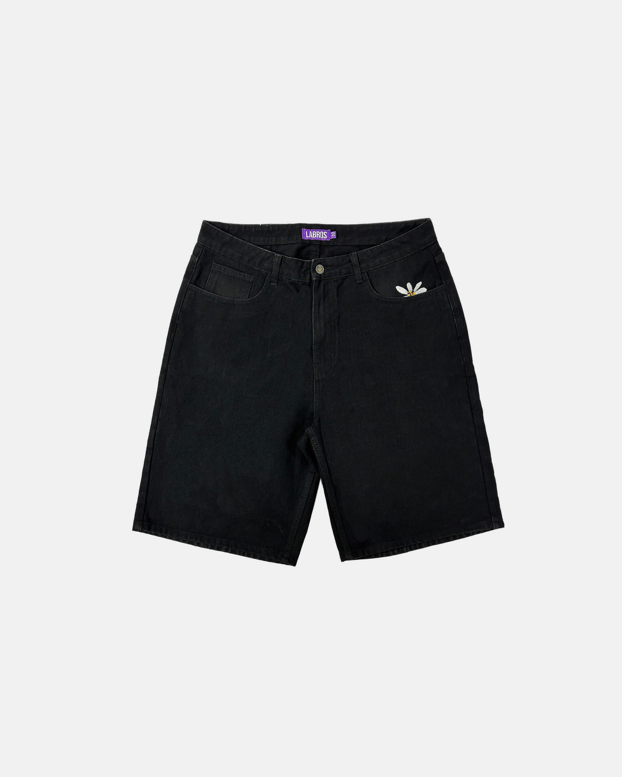 【LABROS】4 Daisy Bermuda Shorts (Rigid Denim)★関税込み Terran Denim Jogger Shorts | GUESS Factory