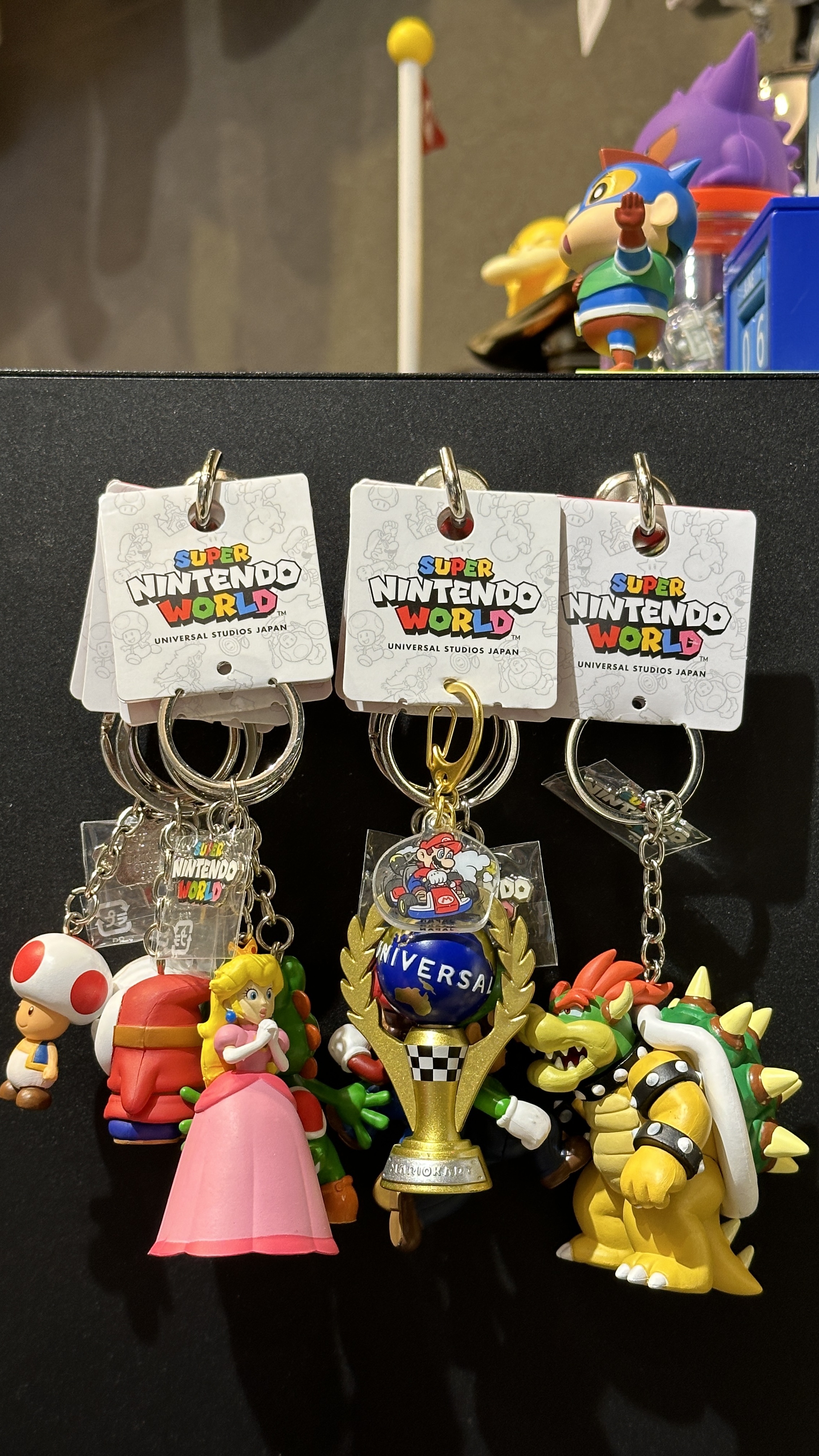 【現貨】環球影城 瑪利歐 角色 立體糖膠 鑰匙圈 瑪利歐 路易吉 庫巴 害羞幽靈 碧池公主 奇諾比奧 呵柯