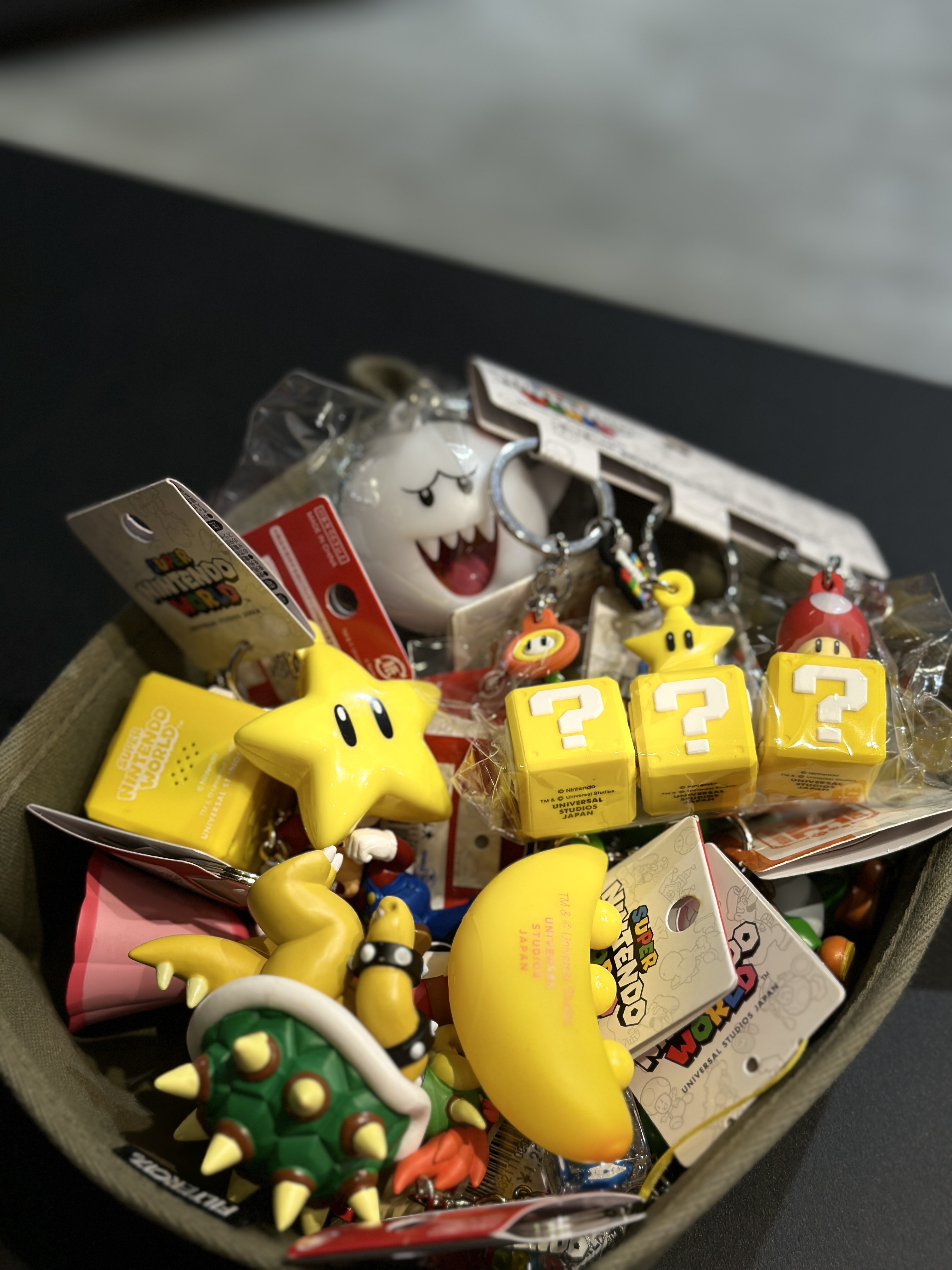 【現貨】環球影城 瑪利歐 道具鑰匙圈三件組 聲音 發光 鑰匙圈