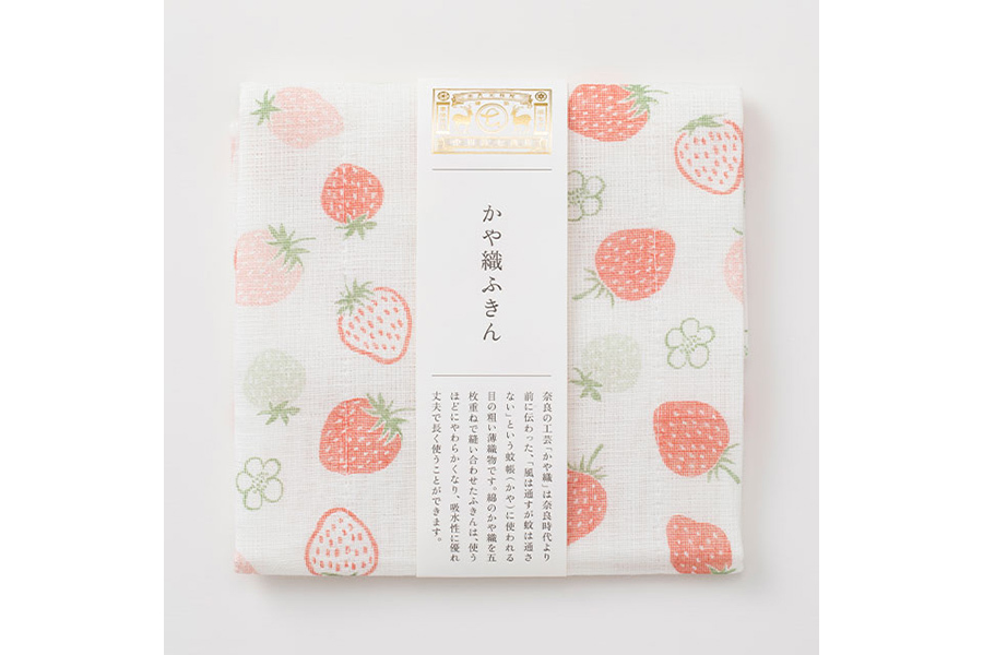 中川政七商店-蚊帳織方巾 / 草莓
