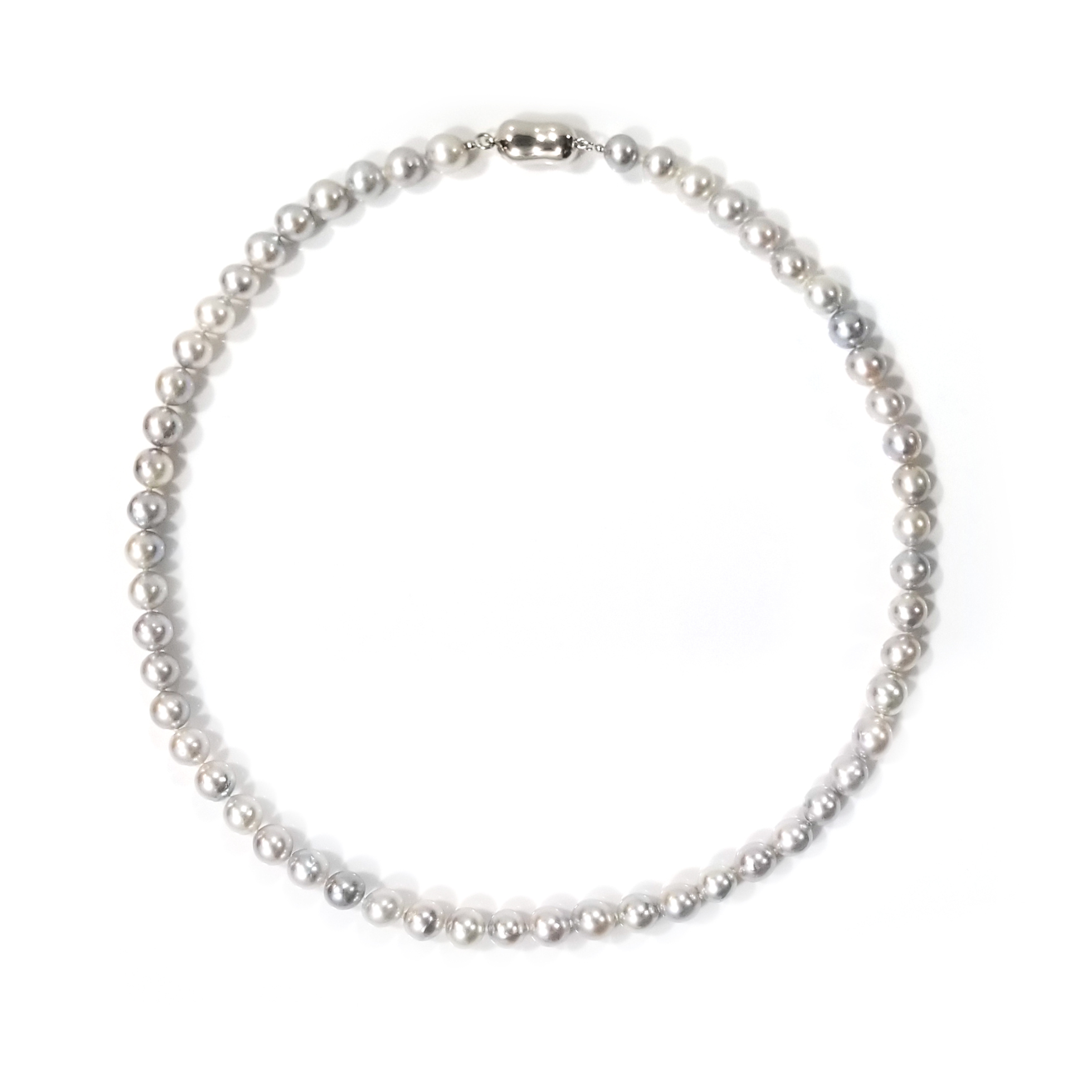 日本Handmade無調色灰色花珠