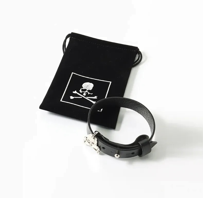 MASTERMIND JAPAN 2024 MJ LEATHER BRACELET (手鐲) - BLACK PRE ORDER ITEM (預訂中)