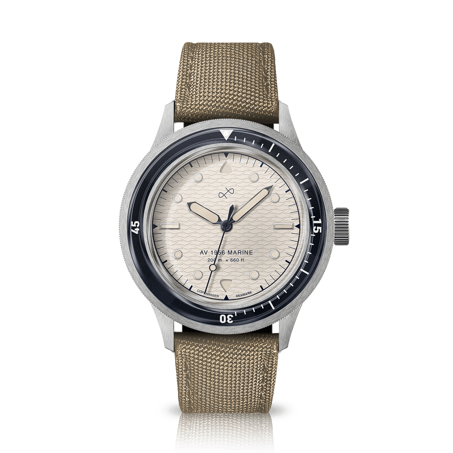 1956 Marine Quartz - Steel/Navy & Off White