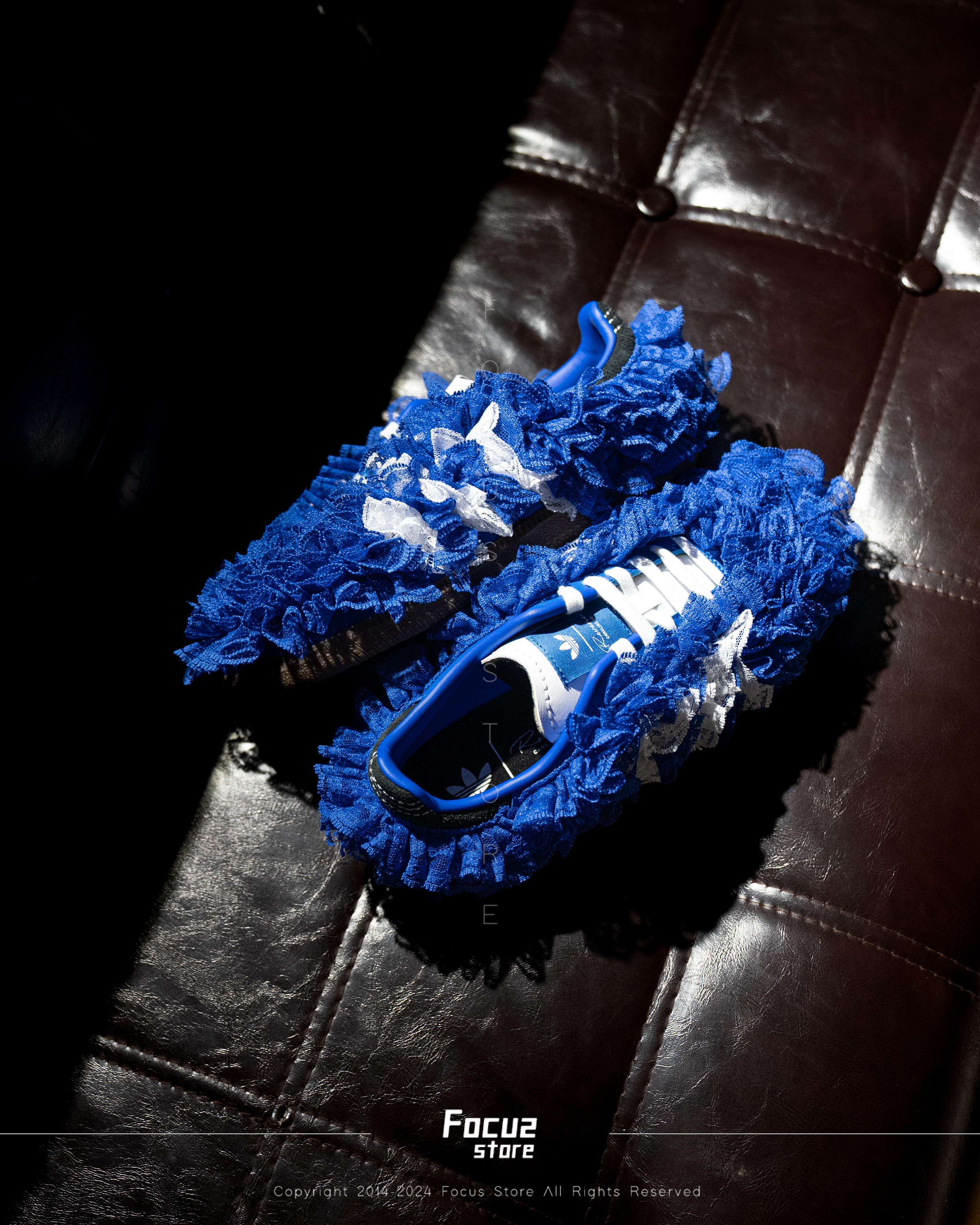 【Focus Store】預購 Caroline Hu x Adidas Originals Samba OG Reverie "Blue" 藍白蕾絲 JS2777
