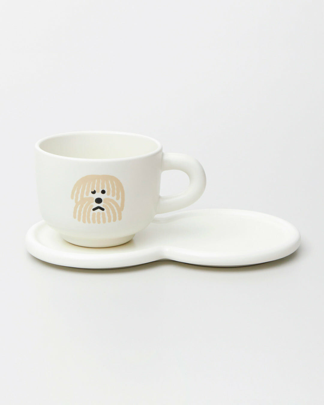 Warmgrey tail 牛奶馬克杯 / 毛毛狗