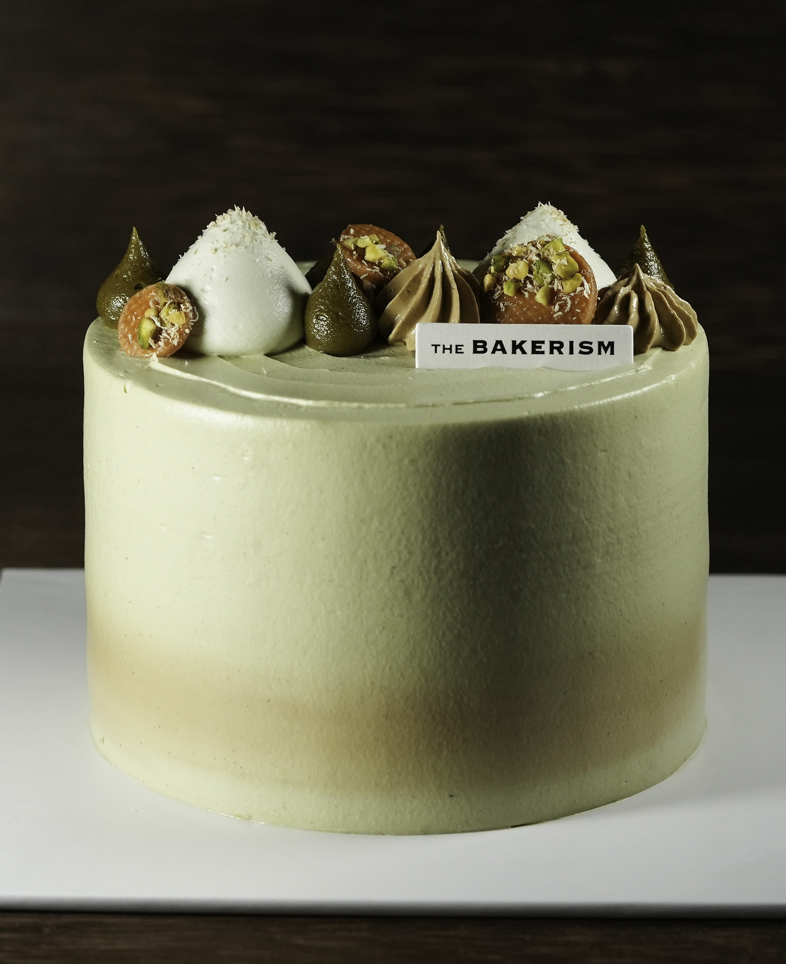 Glutinous Rice Balls with Pistachio Shortcake