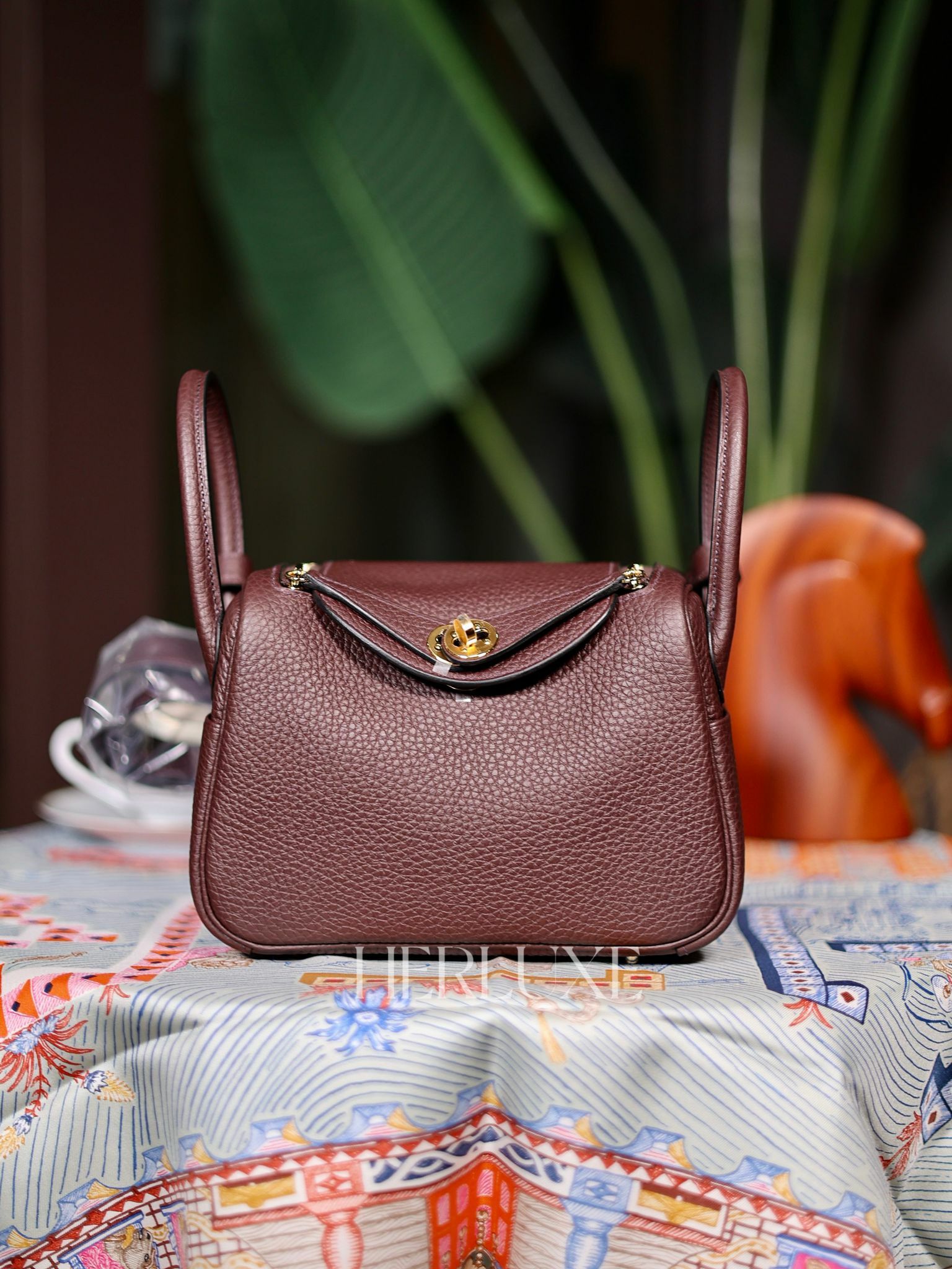 Lindy mini 0G rouge sellier cc tc W （一代：肩帶長100cm)