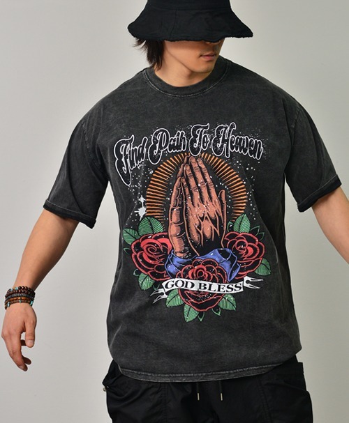 保佑寶石水洗祈禱短袖T恤