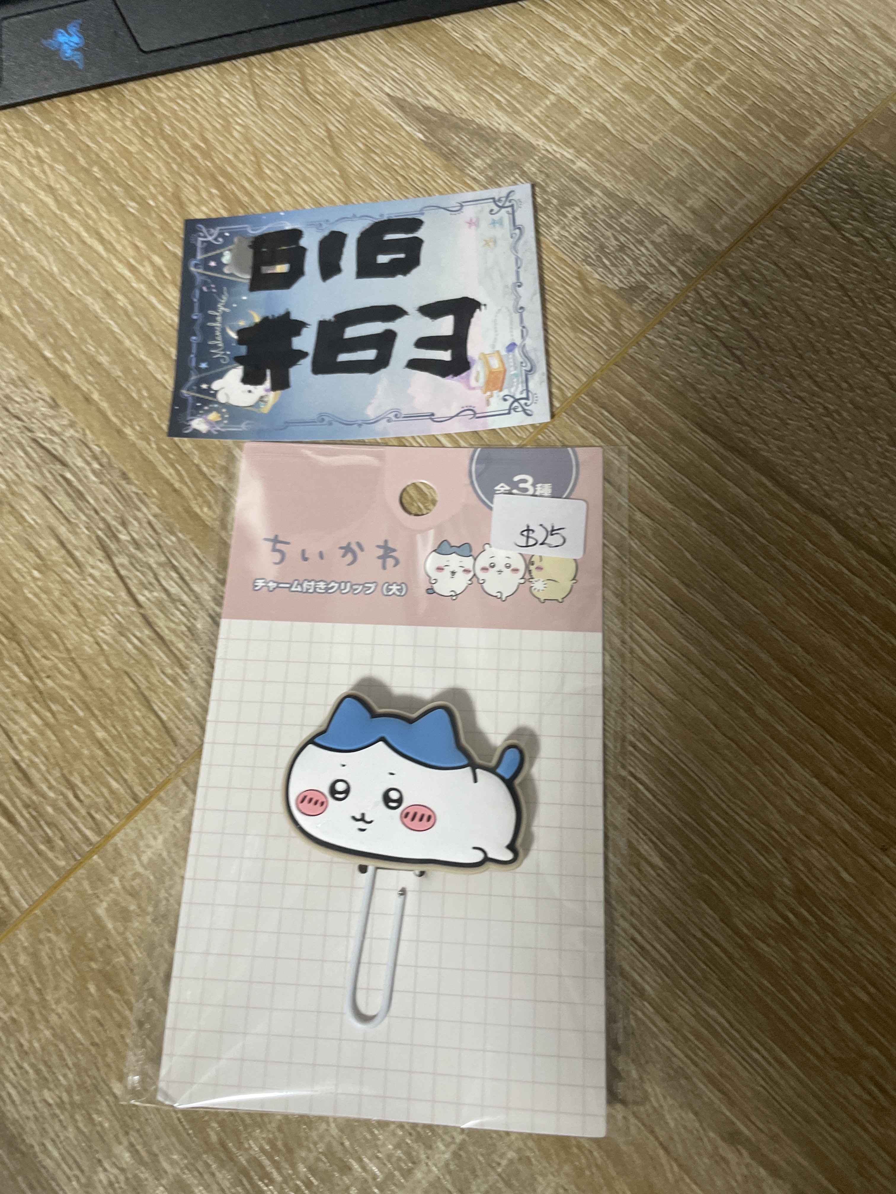 CHIIKAWA  八字貓 萬字夾#63