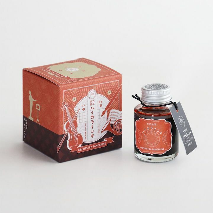 橘紅樂隊 大正浪漫系列 40ML 鋼筆墨水 ｜日本 寺西化學工業