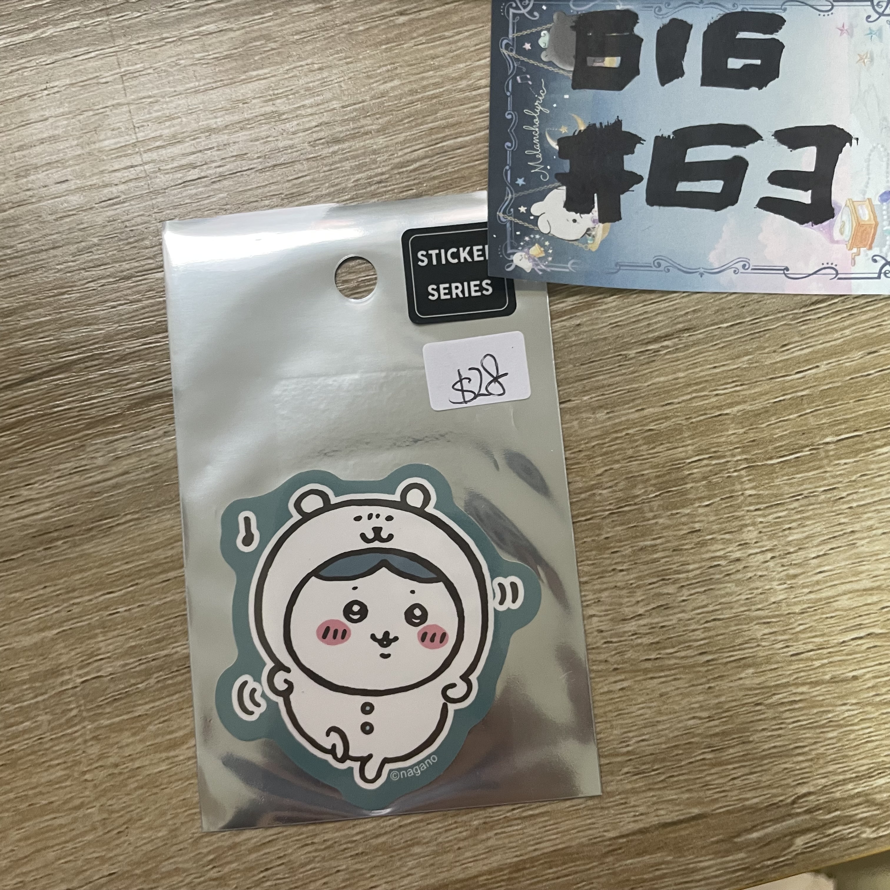 CHIIKAWA  八字貓 貼紙#63