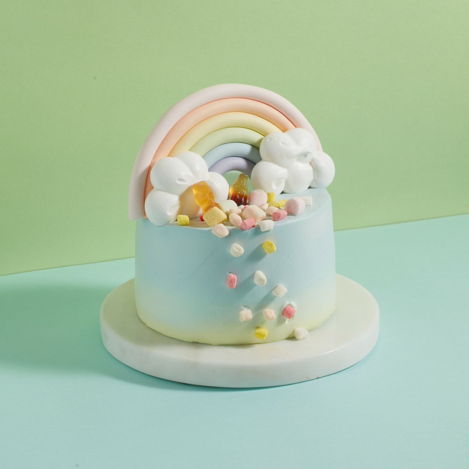 Rainbow Piñata Cake for Him