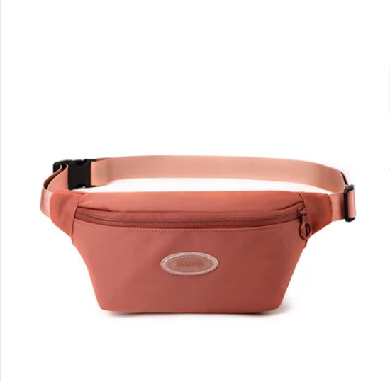 Hot selling unisex mobile phone waist bag, chest bag, Japanese simple and lightweight shoulder bag, casual sports crossbody bag [red]